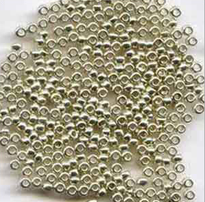 Silver Foil Beads